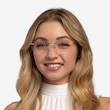 Nate Silver Clear TitaniumEyeglass Frames for Women from EyeBuyDirect