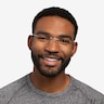 Nate Silver Clear Blue TitaniumEyeglass Frames for Men from EyeBuyDirect