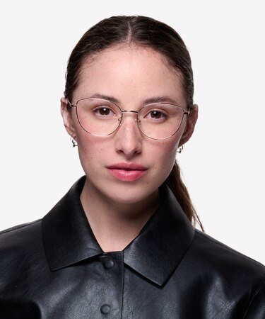 Rose Gold Mandolin -  Titanium Eyeglasses