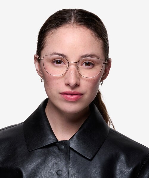 Mandolin Rose Gold TitaniumEyeglass Frames for Women from EyeBuyDirect