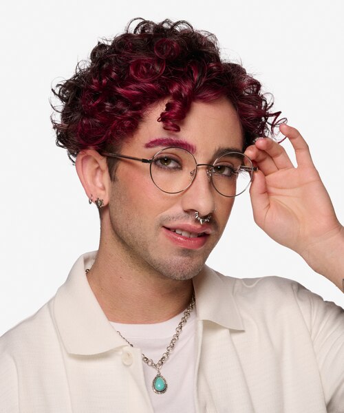 Sahel Silver TitaniumEyeglass Frames for Men from EyeBuyDirect