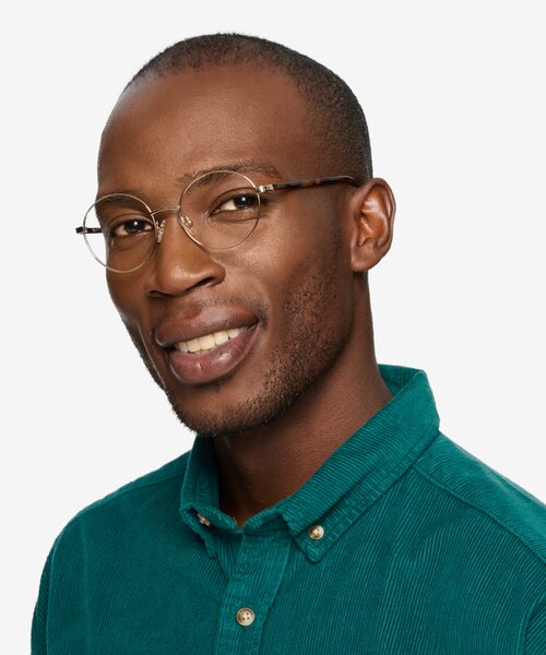Sahel Doré TitaniumMontures de lunettes de vue pour Hommes d'EyeBuyDirect