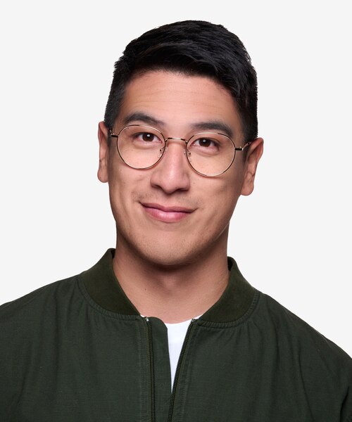 Antone Gold TitaniumEyeglass Frames for Men from EyeBuyDirect
