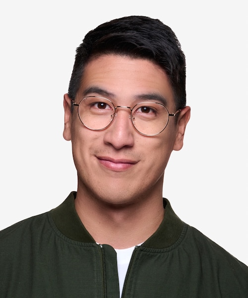 Antone Gold TitaniumEyeglass Frames for Men from EyeBuyDirect