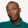 Jonah Gold TitaniumEyeglass Frames for Men from EyeBuyDirect