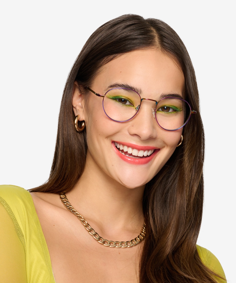 Titanium aviator eyeglass clearance frames