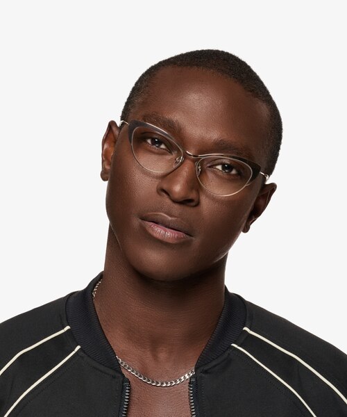 Valerie Shiny Rose Gold TitaniumEyeglass Frames for Men from EyeBuyDirect