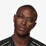Valerie Shiny Rose Gold TitaniumEyeglass Frames for Men from EyeBuyDirect