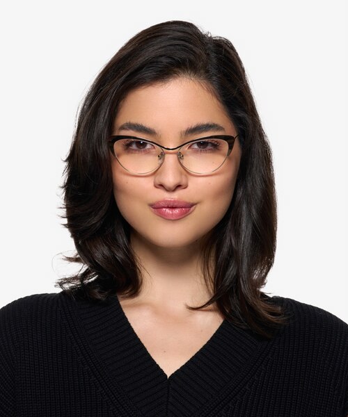 Valerie Shiny Rose Gold TitaniumEyeglass Frames for Women from EyeBuyDirect