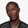 Leo Shiny Rose Gold TitaniumEyeglass Frames for Men from EyeBuyDirect