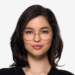 Leo Shiny Rose Gold TitaniumEyeglass Frames for Women from EyeBuyDirect