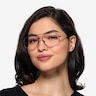 Hercules Shiny Black TitaniumEyeglass Frames for Women from EyeBuyDirect