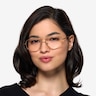 Hercules Shiny Gold TitaniumEyeglass Frames for Women from EyeBuyDirect