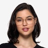 Notus Shiny Gold TitaniumEyeglass Frames for Women from EyeBuyDirect