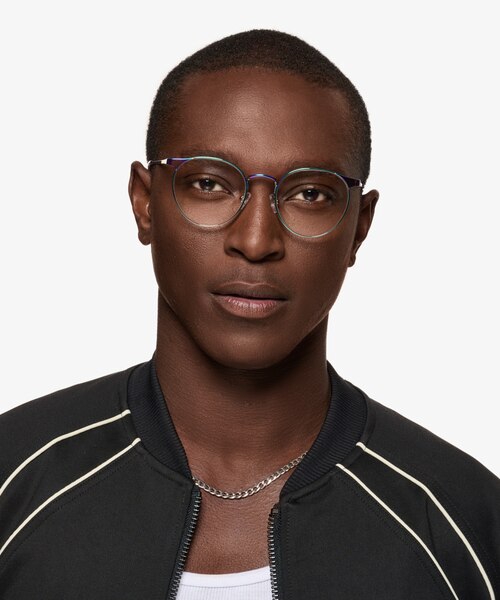 Alsie Rainbow TitaniumEyeglass Frames for Men from EyeBuyDirect
