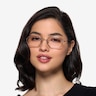 Bidu White Silver TitaniumEyeglass Frames for Women from EyeBuyDirect