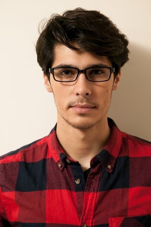 Andres Black PlasticEyeglass Frames for Men from EyeBuyDirect