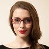 Andres Red PlasticEyeglass Frames for Women from EyeBuyDirect