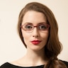 Aleah Burgundy PlasticEyeglass Frames for Women from EyeBuyDirect