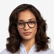Jungle Striped Dark Wood Mixed WoodEyeglass Frames for Women from EyeBuyDirect