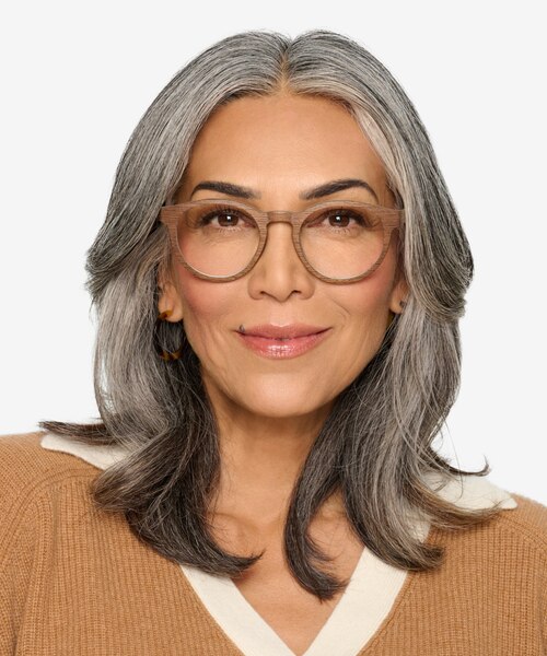 Jungle Wood Wood-textureEyeglass Frames for Women from EyeBuyDirect