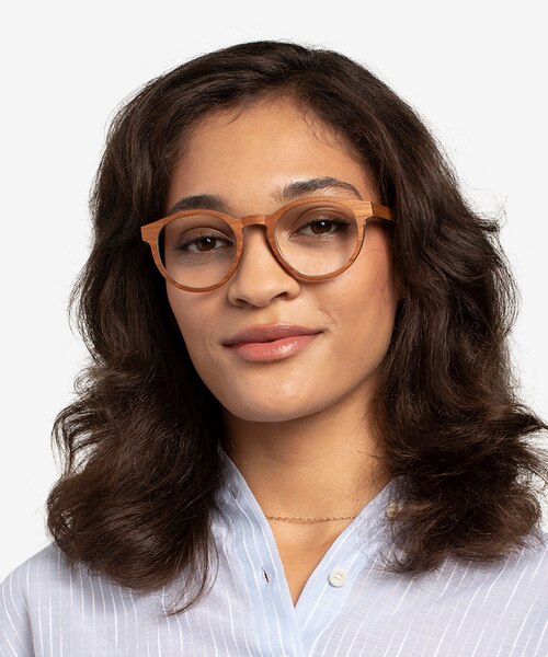 Jungle Light Wood Mixed WoodEyeglass Frames for Women from EyeBuyDirect