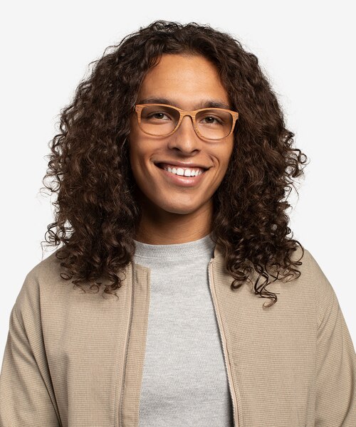 Earth Light Wood Eco-friendlyEyeglass Frames for Men from EyeBuyDirect