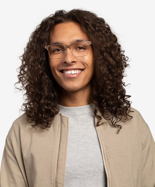 Evergreen Gold & Wood Wood-textureEyeglass Frames for Men from EyeBuyDirect