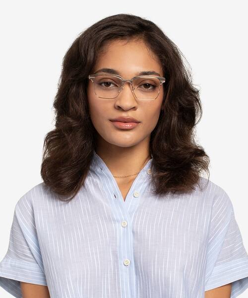 Gold & Striped Wood Evergreen -  Eco-friendly Lunettes de vue