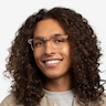 Biome Gold, Black & Light Wood AcetateEyeglass Frames for Men from EyeBuyDirect