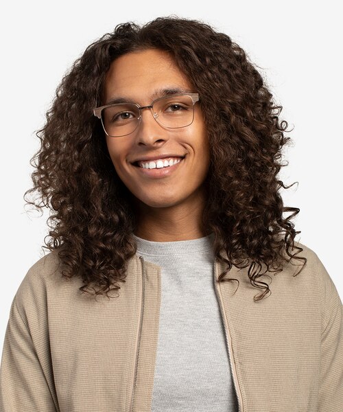 Biome Gold, Black & Dark Wood AcetateEyeglass Frames for Men from EyeBuyDirect