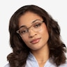 Biome Gold, Black & Dark Wood AcetateEyeglass Frames for Women from EyeBuyDirect