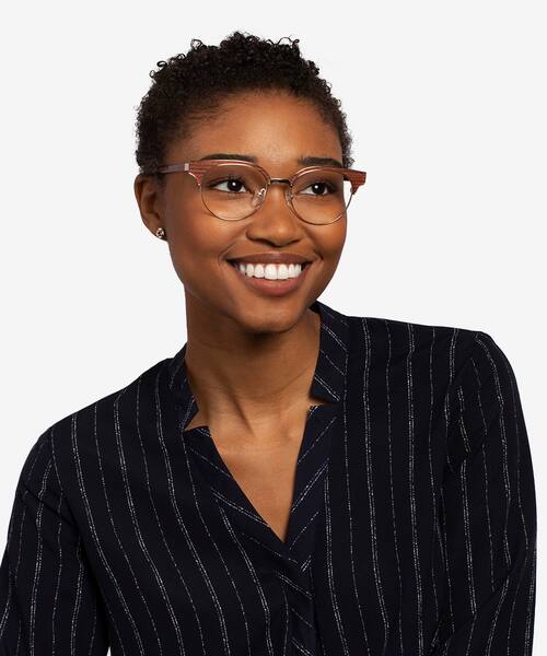 Gold Burgundy Wilderness -  Acétate Lunettes de vue