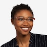 Wilderness Gold Burgundy AcetateEyeglass Frames for Women from EyeBuyDirect
