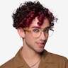 Miramar Matte Silver Eco-friendlyEyeglass Frames for Men from EyeBuyDirect