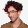 Miramar Gold Eco-friendlyEyeglass Frames for Men from EyeBuyDirect
