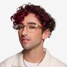 Silva Matte Gold Wood-textureEyeglass Frames for Men from EyeBuyDirect