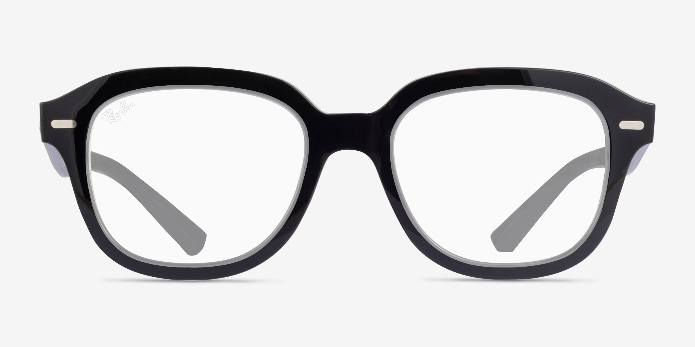 Ray-Ban RB4398 Erik - Square Black Frame Prescription Sunglasses