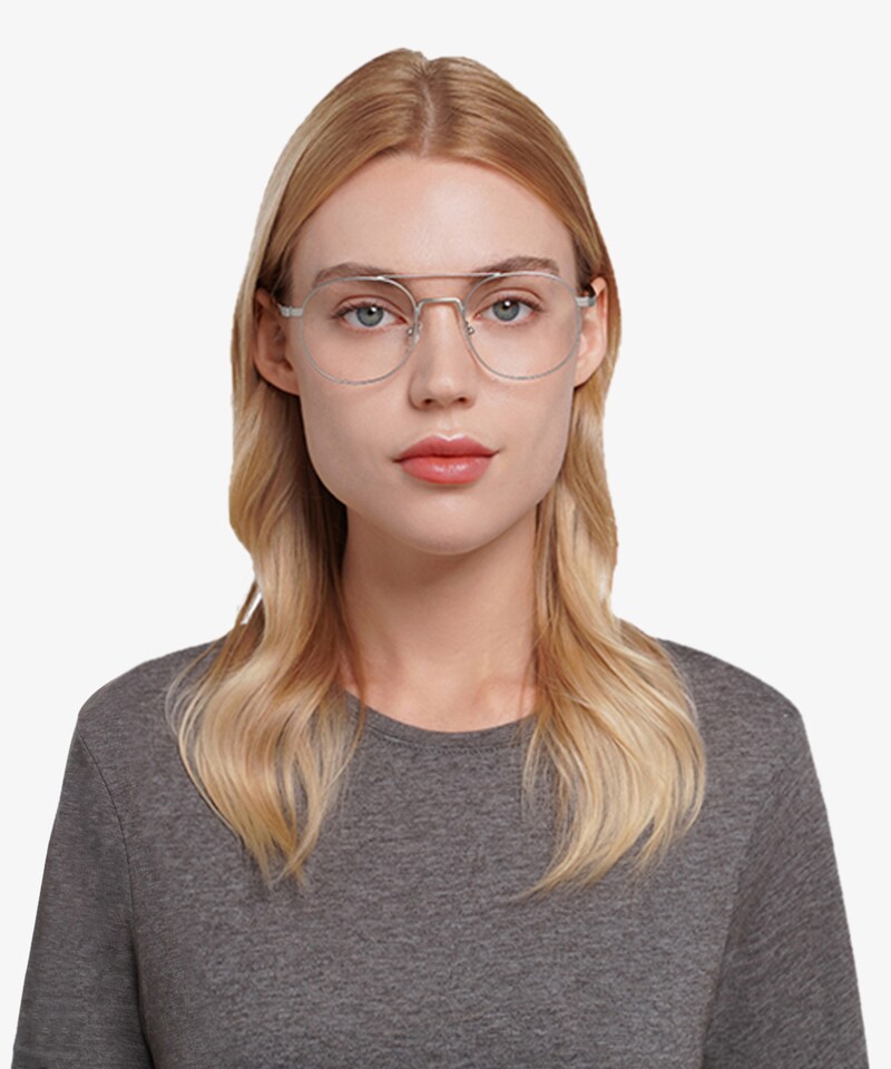 SEXY Oversized XL Extra Large Aviator Metal Frames Big Clear Eyeglasses  4197 L