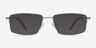 System Silver MetalEyeglass Frames from EyeBuyDirect, with Tinted Lenses