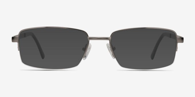 Axis Rectangle Gunmetal Glasses for Men | Eyebuydirect