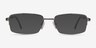 Axis Gunmetal MetalEyeglass Frames from EyeBuyDirect, with Tinted Lenses