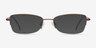 Ecru Bronze MetalEyeglass Frames from EyeBuyDirect, with Tinted Lenses