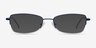 Ecru Navy MetalEyeglass Frames from EyeBuyDirect, with Tinted Lenses