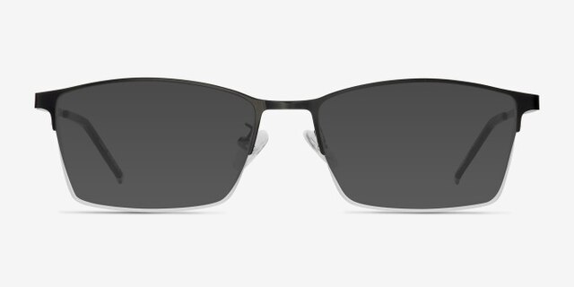 Summit Noir MétalMontures de lunettes de vue d'EyeBuyDirect, Avec des Verres Teintés