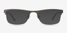 Grip Gunmetal MetalEyeglass Frames from EyeBuyDirect, with Tinted Lenses