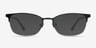 Cornet Black MetalEyeglass Frames from EyeBuyDirect, with Tinted Lenses