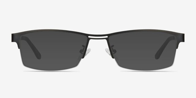 Fife Black MetalEyeglass Frames from EyeBuyDirect, with Tinted Lenses