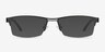Fife Black MetalEyeglass Frames from EyeBuyDirect, with Tinted Lenses