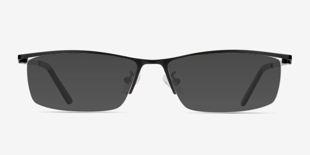 Boon Black MetalEyeglass Frames from EyeBuyDirect, with Tinted Lenses